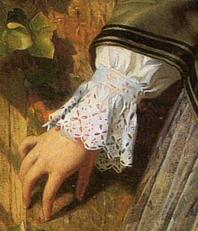 Polsino Borderie Anglaise, dettaglio di Broken Vows